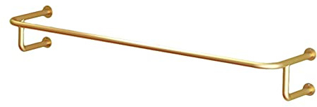 WYRKYP Porte-Manteaux Tle À Vêtements Murale, Présentoir À Vêtements Mobile Suspendu, Séchoir À Tube Industriel, Porte-Manteau Détachable,D'Or,80Cm