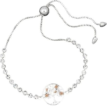 equilibrium Blossom Tree of Life Two Tone Friendship Bracelet (Chain Adjustable)