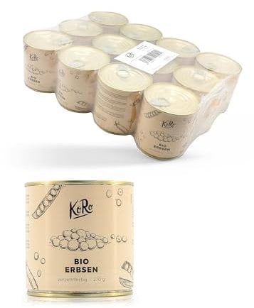 KoRo - Bio Erbsen in der Dose 12 x 270 g
