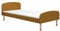FLEXA DOTS Kinderbett 90x200 cm | Ein schlicht gestaltetes Einzelbett im modernen Retro-Look | Das Bett ist aus Esche Massiv (Farbe: Mustard)