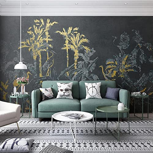 YABAOST Papier Peint Photo 3D Optique 140X70Cm Trompe L Oeil | Déco Mural Tableaux Muraux Photo Minimaliste Plantes Arbres Mural Décor Motif Poster Géant Stickers Muraux Optique Fond Effet