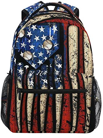 Kinder-Rucksack, rustikaler Laptop-Rucksack, Schultasche, Büchertasche, Camping, Reisen, Outdoor, Tagesrucksack, Umhängetasche, 16x11.4x6.9 inch, Daypack Rucksäcke