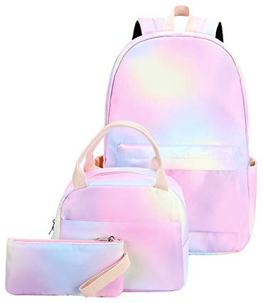 Schulrucksack Schultasche Sports Rucksack Freizeitrucksack Daypacks Backpack für Mädchen Jungen & Kinder Jugendliche mit der Großen Kapazität Set mit Lunchpaket und Federmäppchen