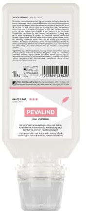 Pevalind - wirkstoffreiche, hochwertige Hautpflege-Lotion, 1 Liter Softflasche, 6 Stück