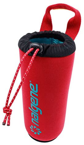 Nalgene Bottle Sleeve - Neoprene Water Bottle Sleeve - Prevents Condensation, Insulates Beverages Bottle Holder Sleeve - Designed for 24 Oz Bottle - Red Bud