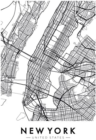 Hog Studio Poster kunstdrucke plakate karte von New York (30x40 cm)