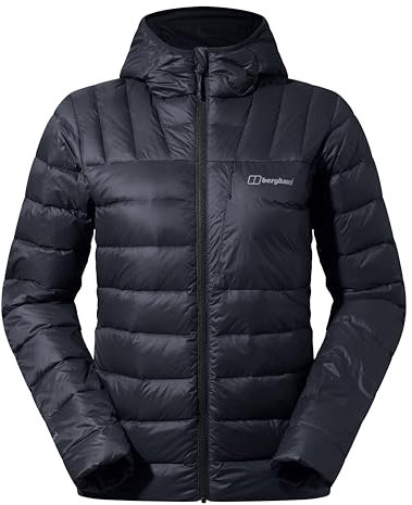 Berghaus Women's Silksworth Hooded Down Jacket | Padded Jacket | Extra Warm | Lightweight | Packable, Black, 16