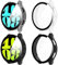 KSKSPE 4 Stück Hülle für Samsung Galaxy Watch 6 40mm Hartglas Schutzhülle,Hard PC Ultradünne Glas Schutz Case Rundum Displayschutz für Samsung Galaxy Watch 6 40mm Schutzhülle
