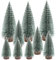 9 Stück Weihnachtsbaum Mini Künstlich,Kleiner Weihnachtsbaum,Mini Grün Tannenbaum,Mit Schnee-Effek,Weihnachten Tischdeko,mit Holzsockel,10/15 /20 cm,für Weihnachtsdeko