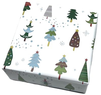 arkamii Geschenkpapier Format 86 x 64 cm Weihnachtsmotiv Weihnachten 3 große Bögen (NC1)