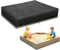Square sandkasten Abdeckung, Sandkasten-Schutz, 100% wasserdicht 600D Oxford abdeckplane sandkasten, Schwerlast Reißfest sandkasten Abdeckung, UV-Beständiges, Schwarz (150x150x20cm)