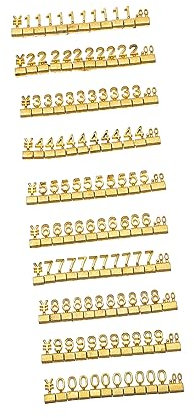 ULTECHNOVO 10st Preisschild Schaufenster Tag-etiketten Ausstellungsstand Anzahl Preistafeln Schmucketiketten Entfernbarer Block Würfel Anzeigen Werbeschild Zubehör Metall Zinklegierung