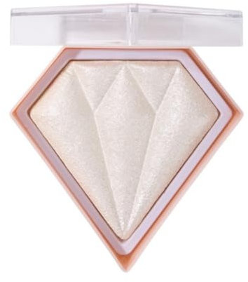 Weiß Highlighter Makeup Palette, Face Highlighter Palette weiß Glitter Highlighter Palette Shimmer Highlighter Puder for Face Cheek Highlighter #01