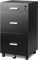 DEVAISE 3 Drawer Filing Cabinet, Lockable File Cabinet, Under Desk Drawers with Storage, Wood Fits Letter / A4 Size for Home Office, Black