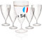 Table'Colors Pack de 54 Verres Torsadés - Design Élégant, Plastique Recyclable et Réutilisable - Idéal pour Dégustation de Vins - Effet Spirale (Eau, 24 cl)