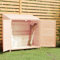 Iiaky Geräteschuppen 102x52x112 cm Massivholz Tanne Fahrrad Garage Outdoor GeräTeschuppen