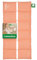 HERBALIND Körnerkissen XXL 66x15 cm 1080g Bio-Getreidekissen HERZENSMENSCH - Geschenk Made in Germany, 6-Kammer Wärmekissen für Rücken 100% Baumwoll-Canvas, für Mikrowelle Roggen-Weizen, Blush Peach