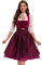 Goxozzy Dirndl Damen, Dirndl für Damen, Klassische und Elegante Tracht für Feste wie das Oktoberfest (DE/NL/SE/PL, Numerisch, 38, Regular, Regular, Rot)
