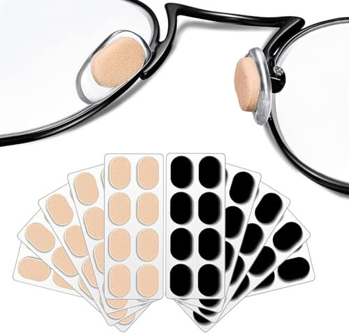 40 Pairs Eye Glasses Nose Pads Self-Adhesive Glasses Nose Grips Anti-Slip Spectacle Nose Pads Soft Foam Nose Cushion Nose Pads for Glasses Sunglasses