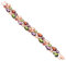OATIPHO Elegante 17cm Zirkon Kristall Armband Frauen Mode Armreif Mixed Rose Gold Dekorative