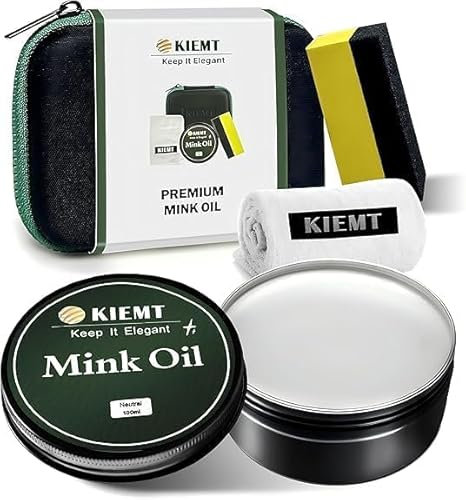 Premium Mink Oil Leather Conditioner & Cleaner - All-in-One Leather Care Kit for Boots, Shoes, Sofas, and More!
