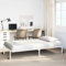 KTHLBRH Bettgestell Familienbett Doppelbett Schlafzimmer möbel Bettgestell ohne Matratze Klappbar Weiß 75x190 cm Stahl