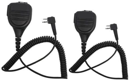 AGPTPYGZFW Microfono Altoparlante PMMN4013A Adatto for Radio Motorola DP1400 EP450 DEP450 CP040 CP140 CP180 XTN446 BPR40 EP350 MP300 CP200 PR400 P080(2PCs Microphone)