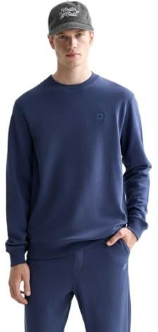 Scotch & Soda Herren Essential Badge Logo Crewneck Sweatshirt Sweatshirt