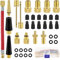 AUXHCYL 38 STK Fahrradventil Adapter Set, Alle Ventiladapter Fahrrad, Adapter für Fahrradventile, Kegelventil und Luftpumpe, Ballnadel, Französisches Ventil Adapter mit Sortierbox
