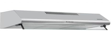 HEINNER XCH-450S 60 cm Unterbau-Dunstabzugshaube – 326,4 m³/h Absaugleistung | Edelstahl-Ausführung | Doppelmotor, 3 Geschwindigkeiten | LED-Beleuchtung | 120 mm Abluftrohr | 5 Jahre Garantie