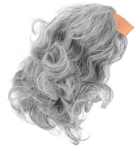 BESPORTBLE Perücke Für Ältere Männer Herren-cosplay-kopfschmuck Kunsthaar-perücke Professorenperücke Für Männer Lockenperücke Für Kostüme Kahle Für Anlässe