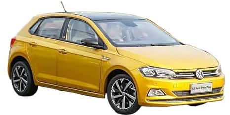 YCNXEB Miniatur Modelle Maßstab 1:18 Für Volkswagen All New Polo Plus Special Edition Metallautomodell Fertige Sammlungsanzeige Nachbildung