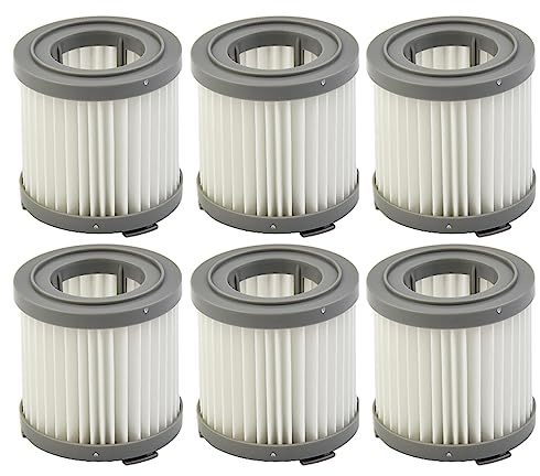 StarRing 2/4/6 filtri Hepa di ricambio, filtri a cartuccia per aspirapolvere Delonghi Colombina Pro Midi Hair XLM353.ADC XLM355 XLM408 XLM417 XLM510, filtri lavabili riutilizzabili (6 pezzi)