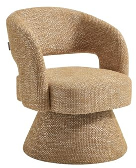 Vente-unique - Sessel mit gerader Rückenlehne 1 Narolia - Polyester - senffarben