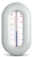 Suavinex, Termómetro de Bañera para Bebé, para el Baño, Sin Mercurio, Sin Pilas, Preciso, Resistente, Rápido y con Escala de Color, Grados ºC y ºF, Flota en el Agua, +0M, Diseño Birdies, Verde