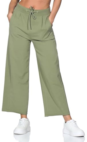 Elbsand Damen Jogginghose Sweathose mit weitem Bein ESWNeah 70689 00 Green Leaf (8870) XL