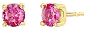 Beydodo Ohrstecker Gold 375 Echtgold, Damen Ohrringe Zierlich mit Rubin 0.2ct Ohrstecker Hochzeit Nickelfrei für Frauen