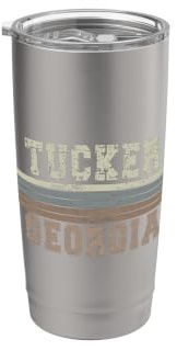 Retro Tucker Georgien Doppelwandiger Edelstahl-Thermobecher