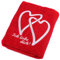 Abc Casa rotes Handtuch mit Herzen Ich Liebe Dich-romantische Geschenke zum Geburtstag, Jahrestag, Hochzeitstag, Valentinstag, Muttertag, Vatertag, für männer oder für Frauen