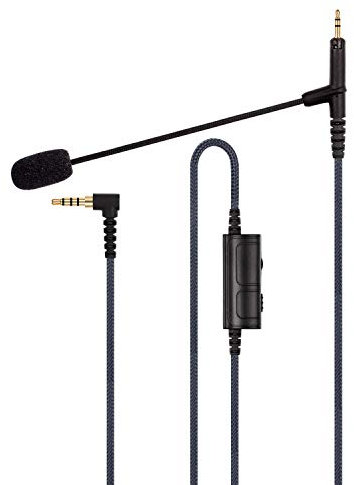 Ablet Câble de microphone Boom - Microphone de jeu Boompro compatible avec casques Sennheiser HD598, HD598Cs, HD560s, HD598SE, HD620S, HD400PRO, HD599 - Manette Xbox One PlayStation PS4, PC (150 cm)