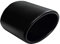 CARTUNER Auspuffblende oval schwarz 120x80mm Edelstahl Exclusiv Edition Black