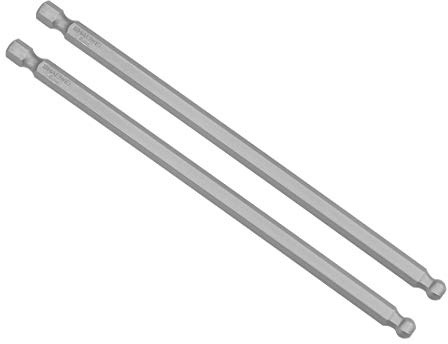 sourcing map 2stk. Kugelkopf Sechskant Bits 1/4 Zoll Sechskantschaft S2 | 5, 1 Zoll Länge, Magnetische, H6 Kopf, HRC58, Schraubendreher Bit, Schraubendreher