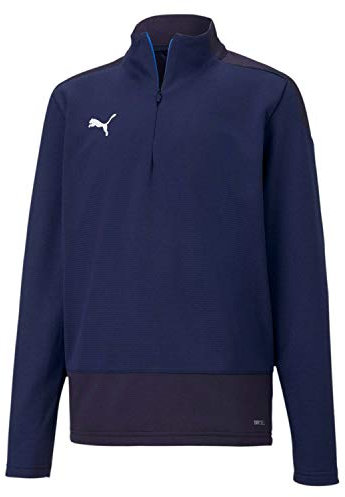 PUMA Unisex Kinder, teamGOAL 23 Training 1/4 Zip Top Jr Trainingsoberteil, Peacoat-New Navy, 164
