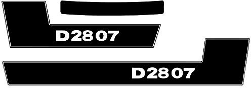Deutz Aufkleber für Traktor D2807 Logo Emblem Sticker Label