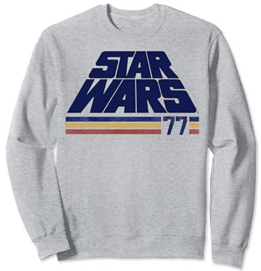 Star Wars Classic Retro Slanted Logo Striped '77 Sweatshirt