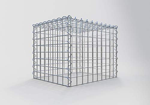 GABIONA - Gabion 50 x 40 x 40 cm - Panier de montage type 3 (sans grille de fond) - Galvanisé et résistant à la corrosion - Mailles 5x5 cm