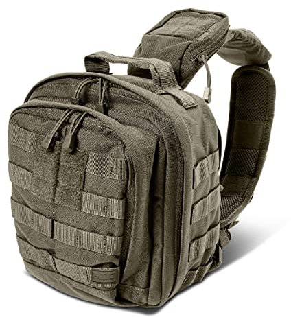 5.11 Rush Moab 6 Tactical Sling Pack Militär Molle Rucksack, Ranger Grün, Style 56963