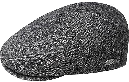 Bailey 1922 Becker Flatcap Schirmmütze Schiebermütze (L (58-59 cm) - schwarz)