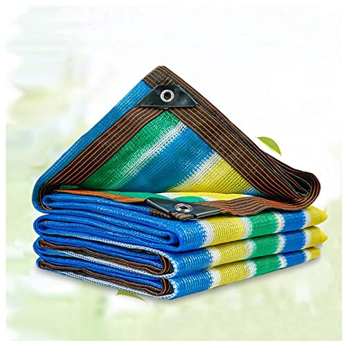 12-Stiche Schattennetz,Beständiges Garden Schattiernetz,95% Shading Rate,Buntes Tuch,mit ÖSen,Reißfestigkeit,Wasser und luftdurchlässig,für Gewächshäuser Oder Kfz-Stellplätze,1x6m