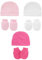 Snegyu Unisex Berretto e Guanti AntiGraffio Neonato Cotone Bambino Essential Bambina Berretto Cappello Bimba Bebe Set 0-3 Mesi
